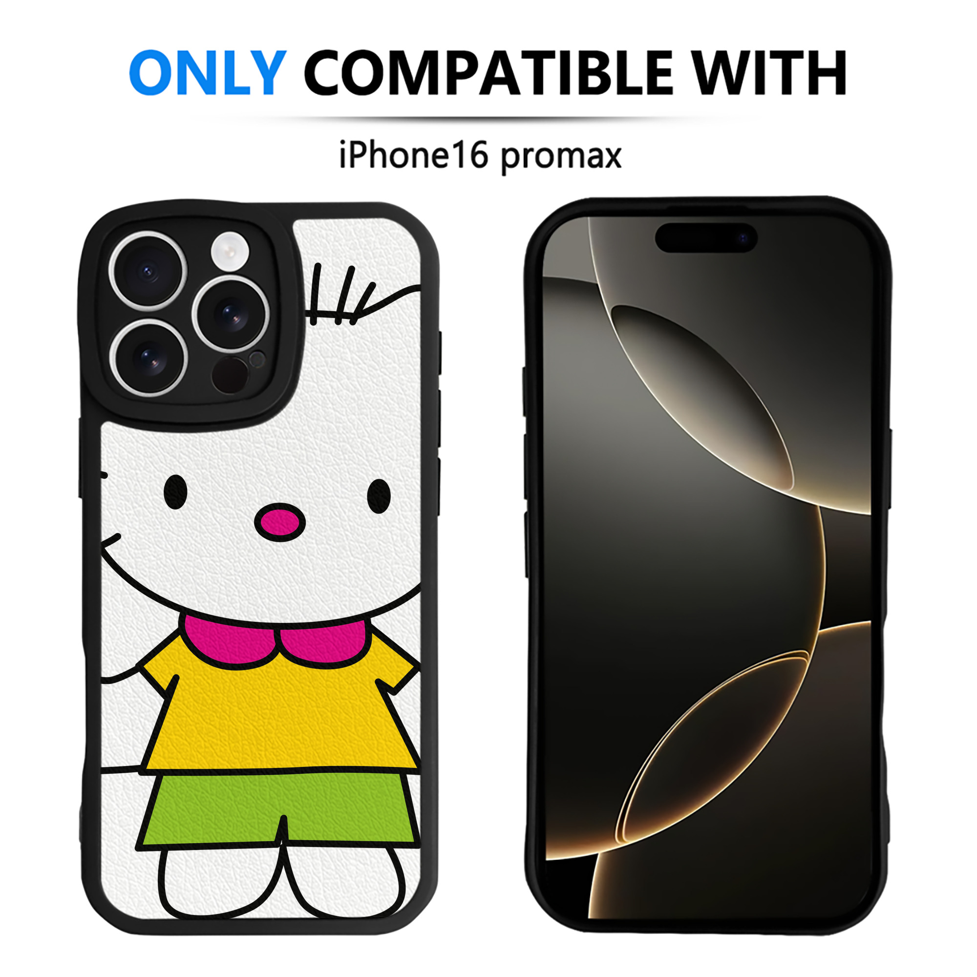 （画像用） Hello Kitty ハローキティ 【iPhone 16シリーズ対応】シリコンスマホケース（レザー調） 材質：シリコン